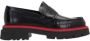 Salvatore Ferragamo Zwarte geborsteld leren mocassins Black Heren - Thumbnail 1