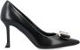 Salvatore Ferragamo Zwarte Gesloten Teen Pumps Schoenen Black Dames - Thumbnail 1