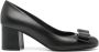 Salvatore Ferragamo Zwarte Hak Pumps met Strik Detail Black Dames - Thumbnail 1