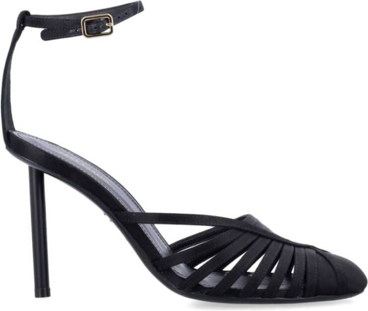 Salvatore Ferragamo Zwarte Hak Slingback Stiletto Schoen Black Dames