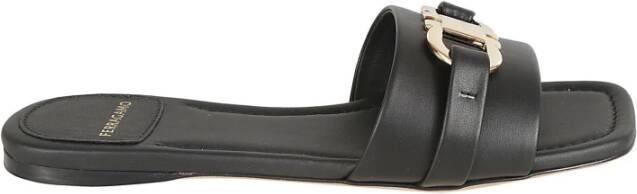 Salvatore Ferragamo Zwarte Leah Sandalen Black Dames