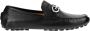 Salvatore Ferragamo Zwarte Loafers Regular Fit Geschikt voor alle temperaturen 100% leer Black Heren - Thumbnail 1