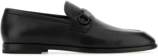 Salvatore Ferragamo Zwarte leren Florio loafers Black Heren