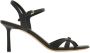 Salvatore Ferragamo Zwarte leren hagedisprint enkelband sandalen Black Dames - Thumbnail 1