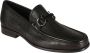 Salvatore Ferragamo Zwarte leren Horsebit Mocassin Loafers Black Heren - Thumbnail 1