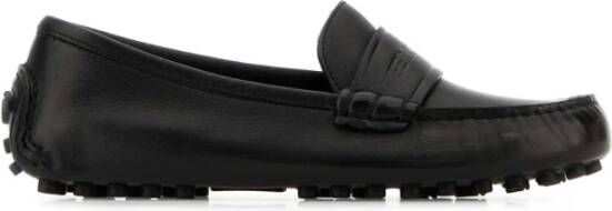 Salvatore Ferragamo Zwarte leren Iside loafers Black Dames