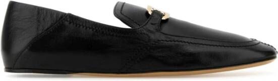 Salvatore Ferragamo Zwarte Leren Loafers Black Dames