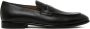 Salvatore Ferragamo Zwarte Leren Loafers Slip On Stijl Black Heren - Thumbnail 1