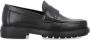 Salvatore Ferragamo Zwarte Loafers met Penny Slot Detail Black Heren - Thumbnail 1