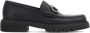 Salvatore Ferragamo Zwarte platte loafers met Gancini gesp Black Heren - Thumbnail 1