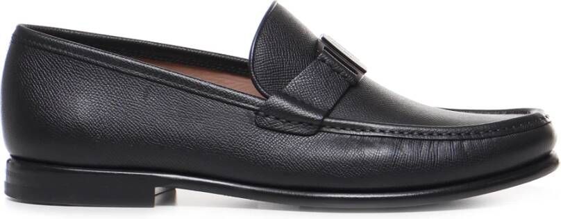 Salvatore Ferragamo Zwarte platte schoenen voor heren Black Heren