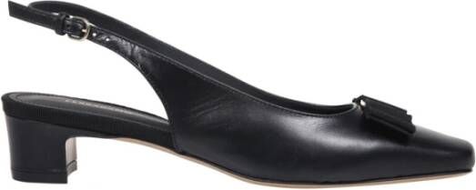 Salvatore Ferragamo Zwarte Rivada Sling Pump Schoenen Black Dames