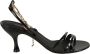 Salvatore Ferragamo Zwarte Sandalen Denise 70 Black Dames - Thumbnail 1