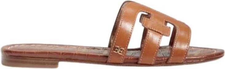 Sam Edelman Bruine Leren Sandalen Brown Dames