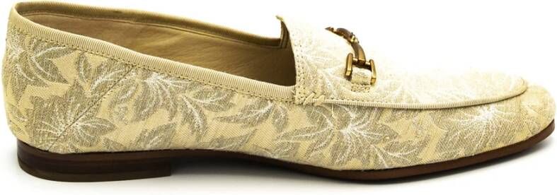 Sam Edelman Loafers van bloemenstof met lage zool Beige Dames