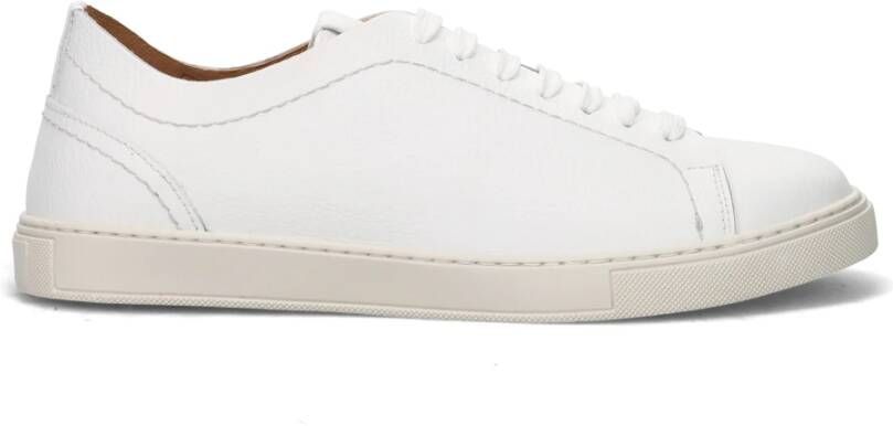 Sangiorgio Blauwe Casual Leren Schoenen White Heren