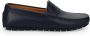 Sangiorgio Blauwe Leren Mocassins Blue Heren - Thumbnail 1