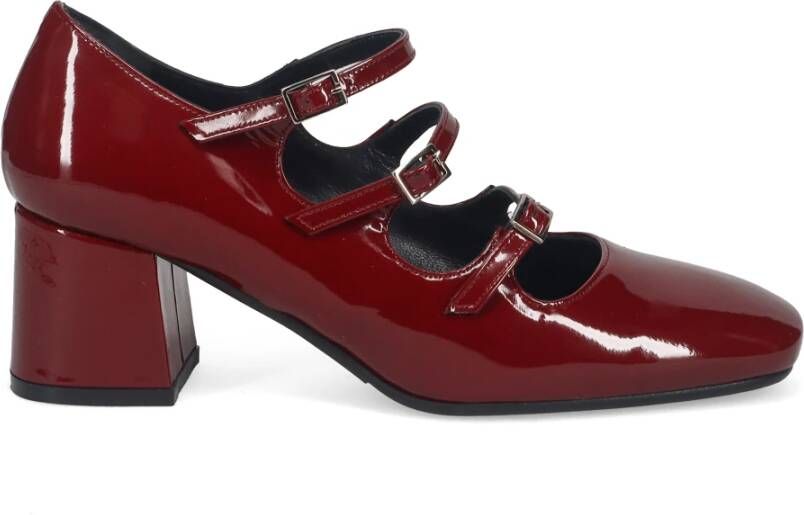 Sangiorgio Bordeaux Mary Jane Hakken Red Dames