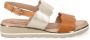 Sangiorgio Bruin Leren Sandalen Comfort Stijl Multicolor Dames - Thumbnail 6