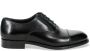 Sangiorgio Elegante Zwarte Leren Oxfords Schoenen Black Heren - Thumbnail 1