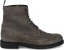 Sangiorgio Grijze Veterschoenen met Neusdetail Gray Heren - Thumbnail 1