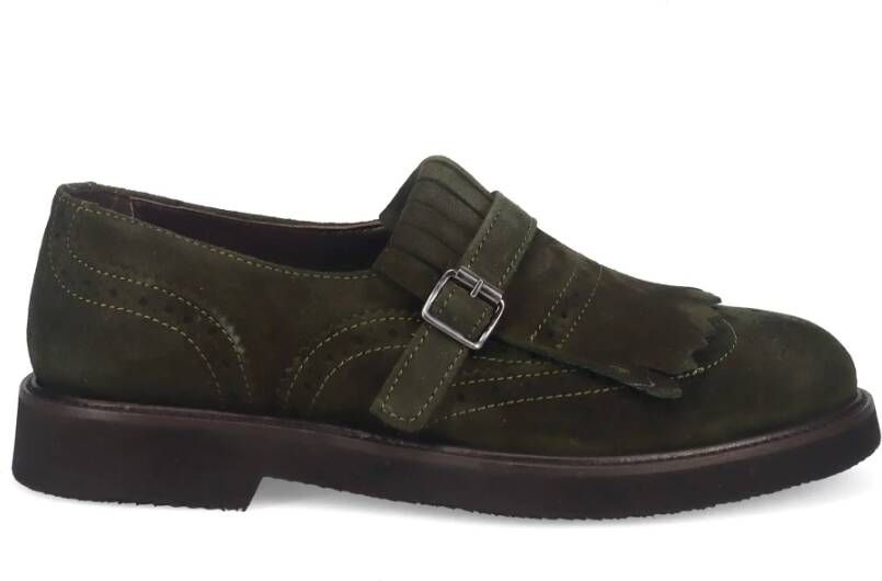 Sangiorgio Groene Suède Instap Sneakers Green Dames