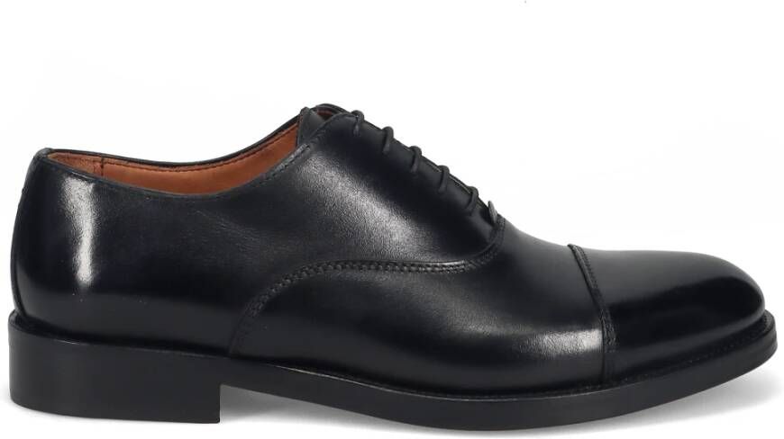 Sangiorgio Handgemaakte zwarte brogues voor heren Black Heren