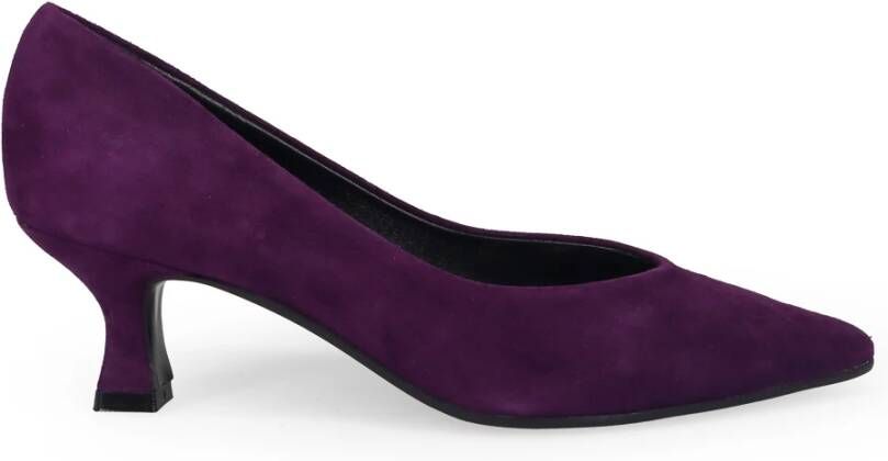 Sangiorgio Paarse Suède Hakpumps Purple Dames