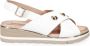 Sangiorgio Witte Leren Sandalen White Dames - Thumbnail 1