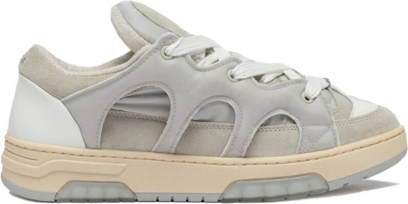 Santha Grijze Sneakers met Italiaans vakmanschap Gray Heren