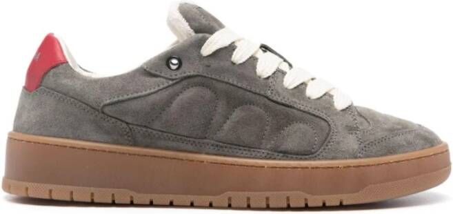 Santha Suede Gray Stijlvolle Sneakers Gray Heren