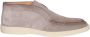 SANTONI Hoge Sneakers Heren Digits Maat: 9 5 Materiaal: Suède Kleur: Beige - Thumbnail 4