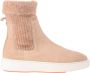 Santoni Beige Leren Enkellaarzen Beige Dames - Thumbnail 1