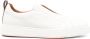 Santoni Beige Leren Instap Sneakers White Heren - Thumbnail 1