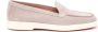 Santoni Beige Leren Mocassins Platte Rubberen Zool Beige Dames - Thumbnail 1