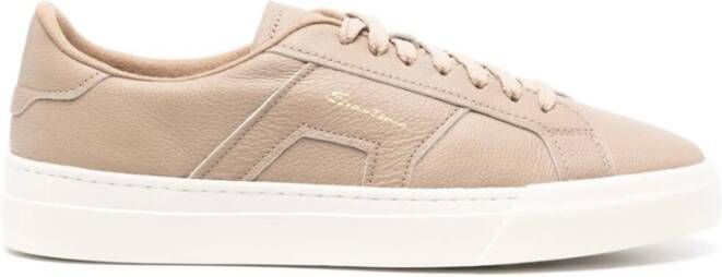 Santoni Beige Sneakers Beige Heren