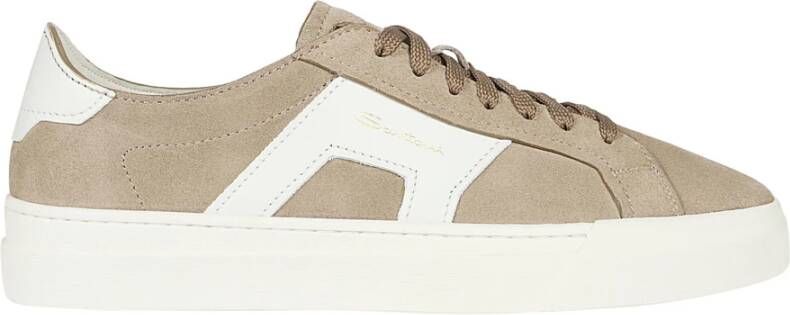 Santoni Beige Sneakers Stijlvol en Comfortabel Beige Heren