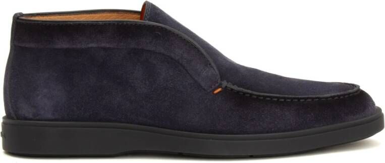 Santoni Blauwe Instappers Blue Heren