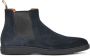 Santoni Blauw Leren Herenlaarzen 18588 Blue Heren - Thumbnail 1