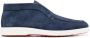 Santoni Blauwe Leren Loafers voor Mannen Blue Heren - Thumbnail 1