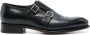 Santoni Blauwe Leren Monk Strap Schoenen Blue Heren - Thumbnail 1