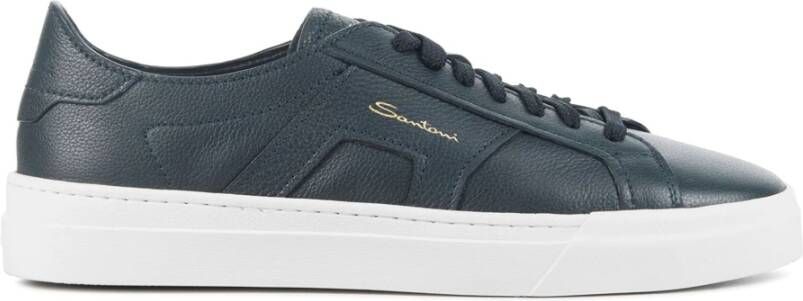 Santoni Blauwe Sneakers Blue Heren