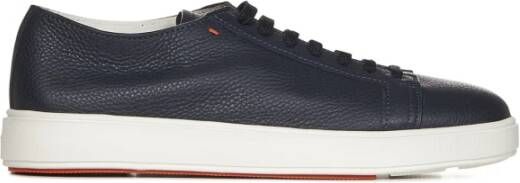 Santoni Blauwe Ss23 Lage Sneakers Blauw Heren