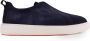 Santoni Blauwe Suède Slip-On Sneakers Blue Heren - Thumbnail 1