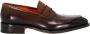 Santoni Bruine leren mocassin schoenen Brown Heren - Thumbnail 1