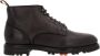 Santoni Bruine leren veterschoenen Brown Heren - Thumbnail 1