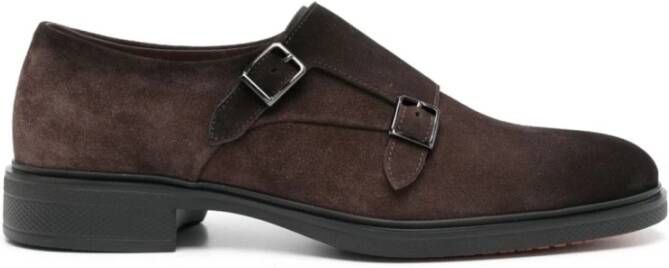 Santoni Bruine Sandalen voor Mannen Brown Heren