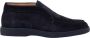 Santoni Suede Slip-on Laars Blue Heren - Thumbnail 5