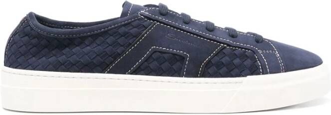 Santoni Casual Sneaker Mbgt22046Pnnt Ckhu60 Blue Heren