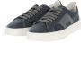 SANTONI Lage Sneakers Heren Velvet Sneaker Maat: 43 Materiaal: Velvet Kleur: Blauw - Thumbnail 4